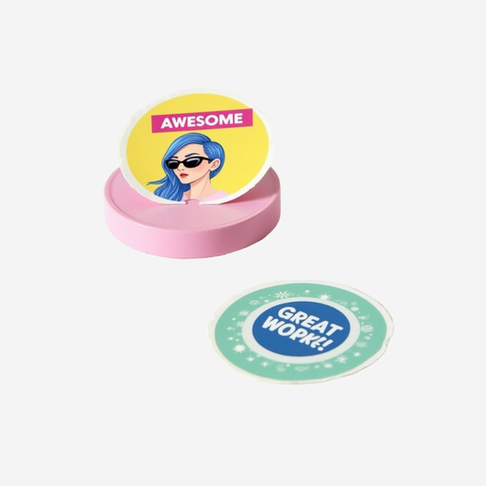 Custom printed badge